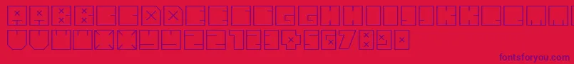 Andrebold Font – Purple Fonts on Red Background