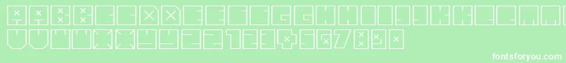 Andrebold Font – White Fonts on Green Background
