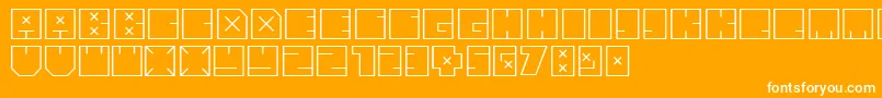Andrebold Font – White Fonts on Orange Background