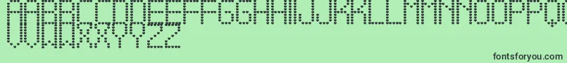 AmameTfb Font – Black Fonts on Green Background