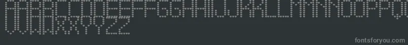 AmameTfb Font – Gray Fonts on Black Background