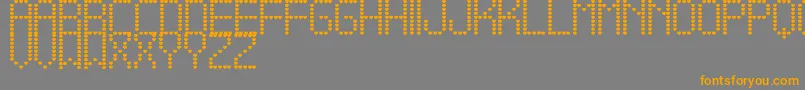 AmameTfb Font – Orange Fonts on Gray Background