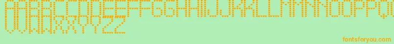 AmameTfb Font – Orange Fonts on Green Background