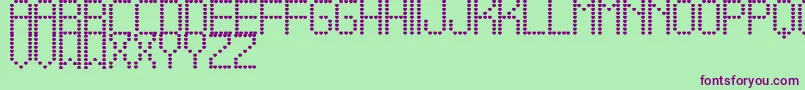 Шрифт AmameTfb – фиолетовые шрифты на зелёном фоне