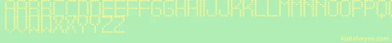 AmameTfb Font – Yellow Fonts on Green Background