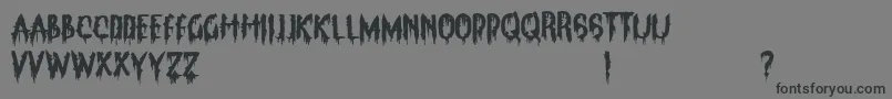 ClarksSummitPanic Font – Black Fonts on Gray Background