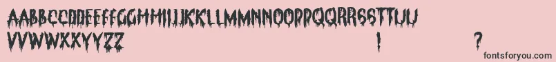 ClarksSummitPanic Font – Black Fonts on Pink Background