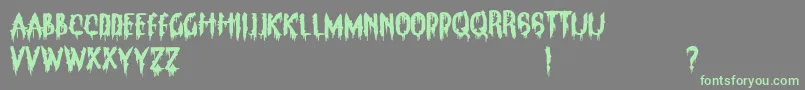 ClarksSummitPanic Font – Green Fonts on Gray Background