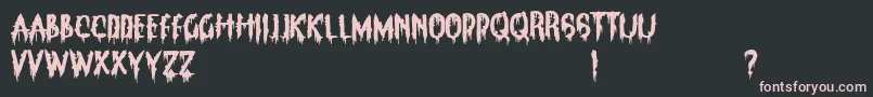 ClarksSummitPanic Font – Pink Fonts on Black Background