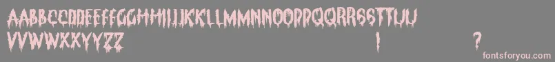 ClarksSummitPanic Font – Pink Fonts on Gray Background