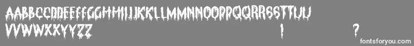 ClarksSummitPanic Font – White Fonts on Gray Background