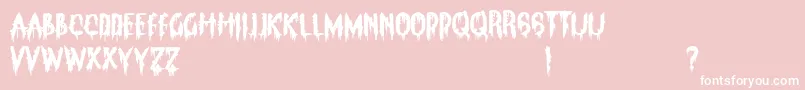 ClarksSummitPanic Font – White Fonts on Pink Background