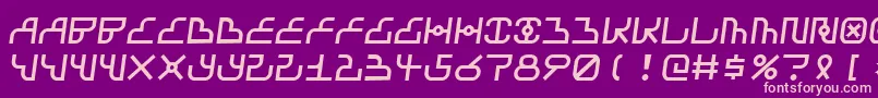 Airbagstreet Font – Pink Fonts on Purple Background