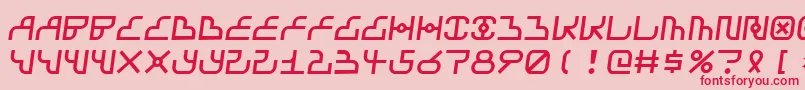 Airbagstreet Font – Red Fonts on Pink Background