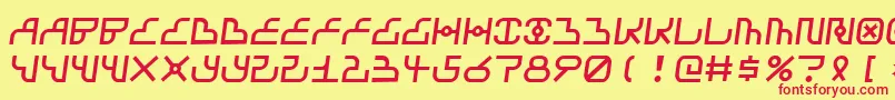 Airbagstreet Font – Red Fonts on Yellow Background