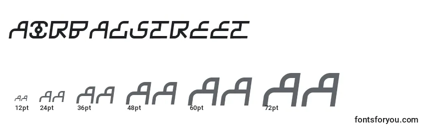 Airbagstreet Font Sizes