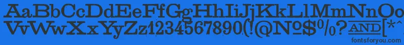 GoldenAgeRegular-fontti – mustat fontit sinisellä taustalla