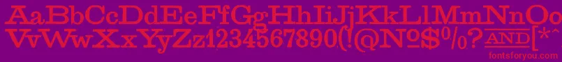 GoldenAgeRegular Font – Red Fonts on Purple Background