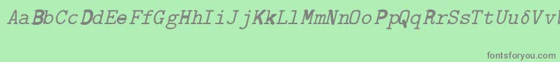 CmTexExtandedRegular Font – Gray Fonts on Green Background