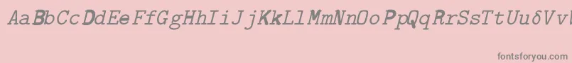 CmTexExtandedRegular Font – Gray Fonts on Pink Background