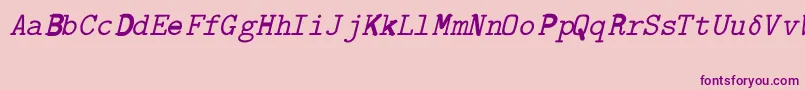 CmTexExtandedRegular Font – Purple Fonts on Pink Background