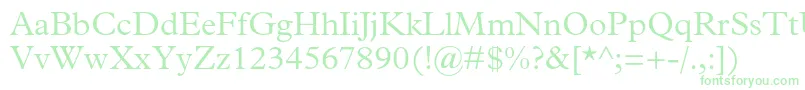 PlantinstdLight-Schriftart – Grüne Schriften auf weißem Hintergrund