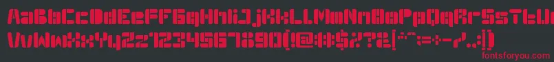 AutoBots Font – Red Fonts on Black Background