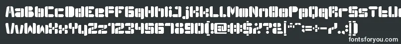 AutoBots-fontti – valkoiset fontit mustalla taustalla