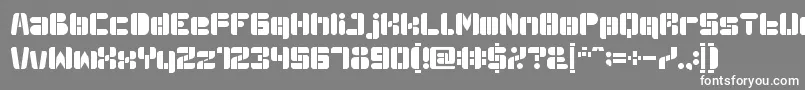 AutoBots Font – White Fonts on Gray Background