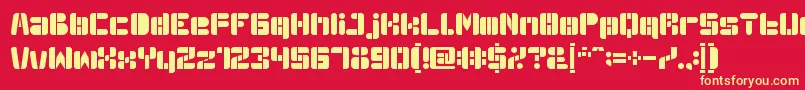 AutoBots Font – Yellow Fonts on Red Background