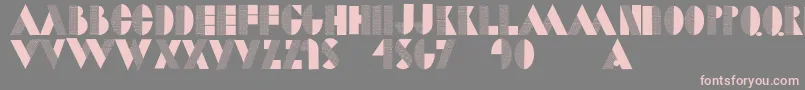 Dotcapsmk Font – Pink Fonts on Gray Background