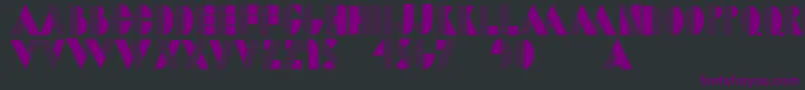 Dotcapsmk Font – Purple Fonts on Black Background