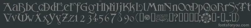Police Sanslogique – polices grises sur fond noir