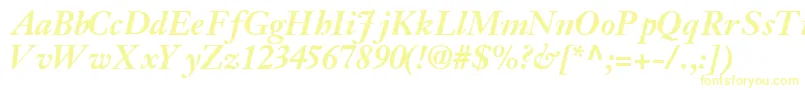 JansonsskBoldItalic Font – Yellow Fonts