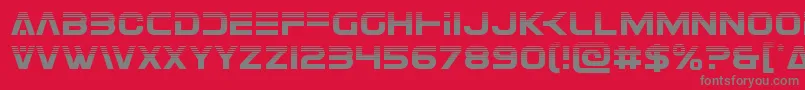 Eurofighterhalf Font – Gray Fonts on Red Background