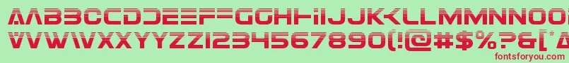 Eurofighterhalf Font – Red Fonts on Green Background