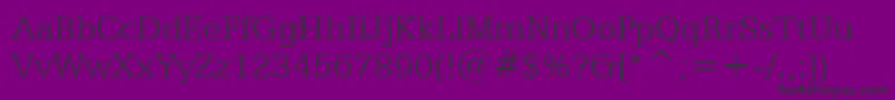 Egyptian505LightBt Font – Black Fonts on Purple Background