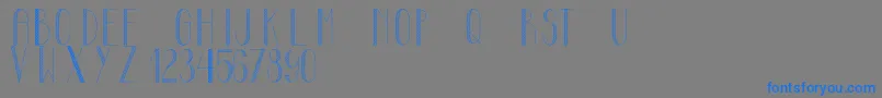 MayonaiseCondensed Font – Blue Fonts on Gray Background