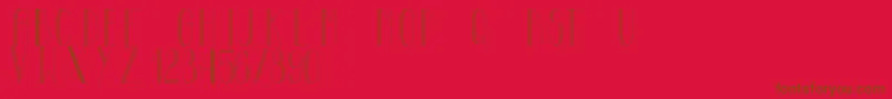 MayonaiseCondensed Font – Brown Fonts on Red Background