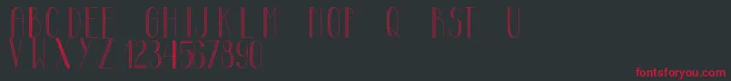 MayonaiseCondensed Font – Red Fonts on Black Background