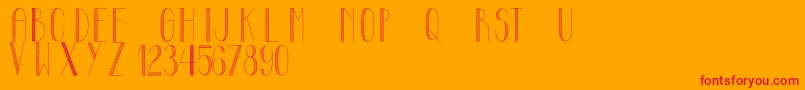 MayonaiseCondensed Font – Red Fonts on Orange Background