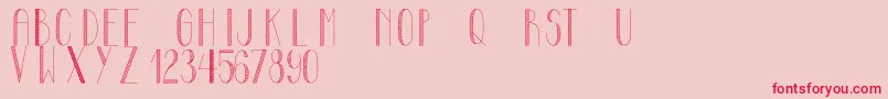 MayonaiseCondensed Font – Red Fonts on Pink Background