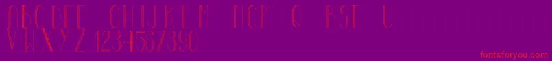 Więcej informacji o czcionce MayonaiseCondensed Czcionka MayonaiseCondensed – czerwone czcionki na fioletowym tle
