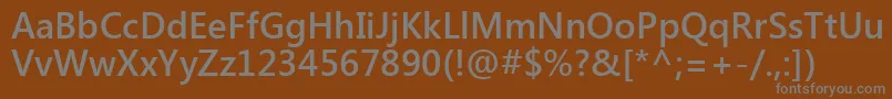 SegoeUiSemibold Font – Gray Fonts on Brown Background