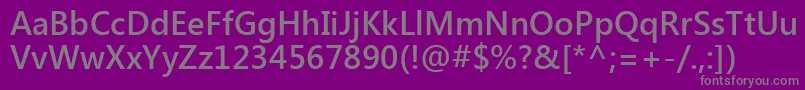 SegoeUiSemibold Font – Gray Fonts on Purple Background