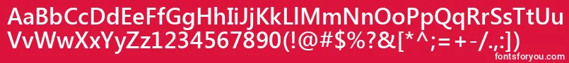 SegoeUiSemibold Font – White Fonts on Red Background