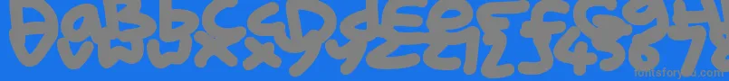 Police KidMarker – polices grises sur fond bleu