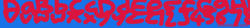 Más sobre la fuente KidMarker fuente KidMarker – Fuentes Rojas Sobre Fondo Azul