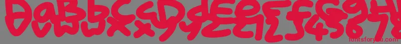 KidMarker Font – Red Fonts on Gray Background