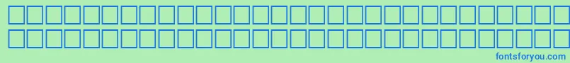 Svfwfb-fontti – siniset fontit vihreällä taustalla